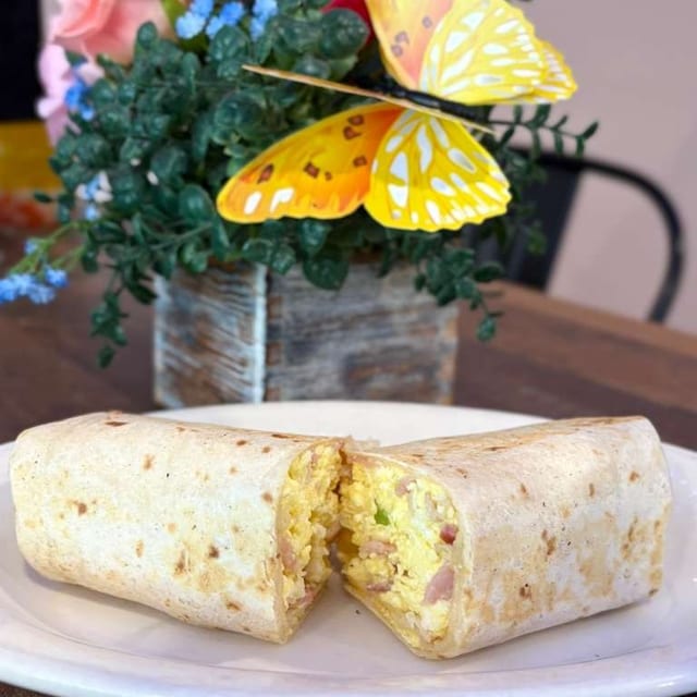 Breakfast burrito Cheese & Eggs.