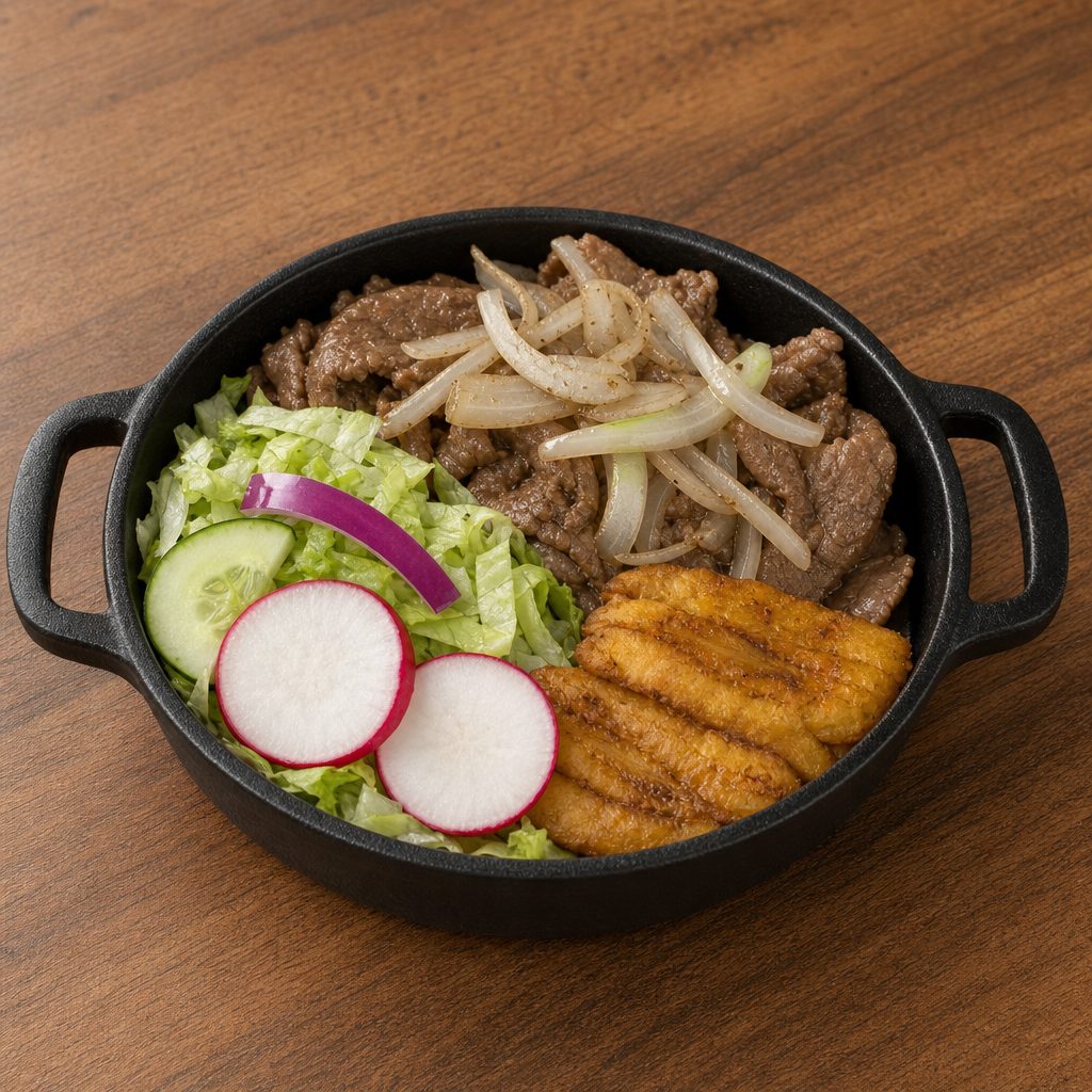 Bistec Encebollado.