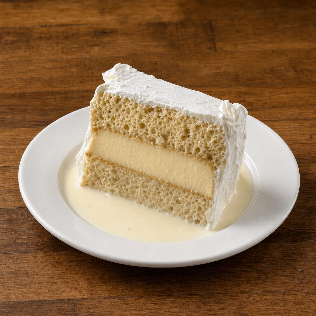 Tres Leches Con Flan.