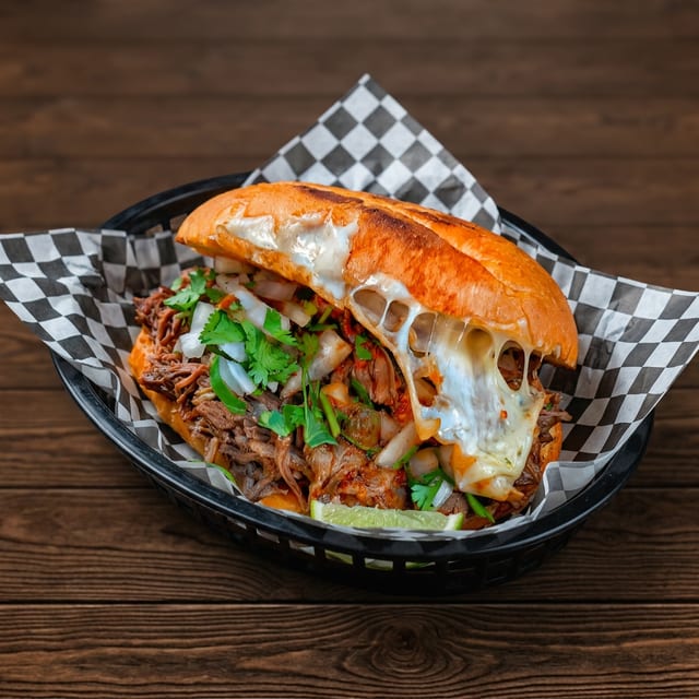 Torta de Birria.