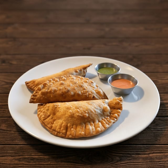 Shrimp empanada.