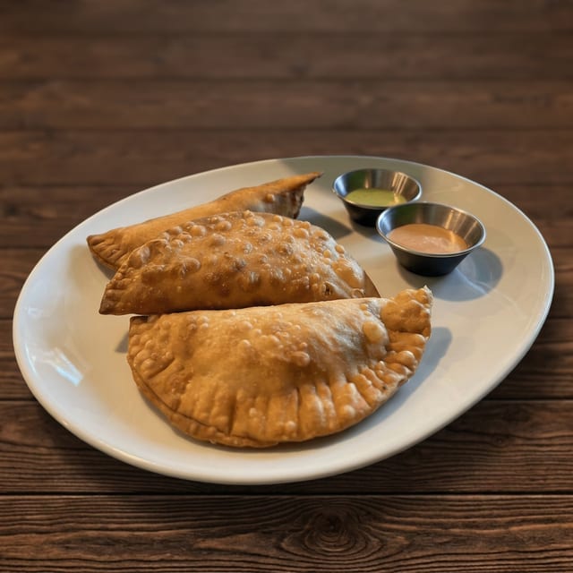 Cheese dog empanada.